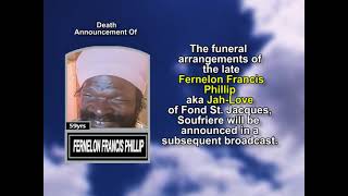 FERNELON FRANCIS PHILLIP ~ Short Obituary