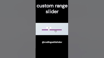 Custom range slider #coding #programming #shorts