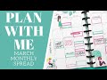 PLAN WITH ME | Spring Squad Goals Monthly Spread | March 2021