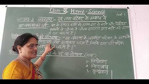 Class-9 Home Science Chapter-2 Part-1  By Saroj Srivastava