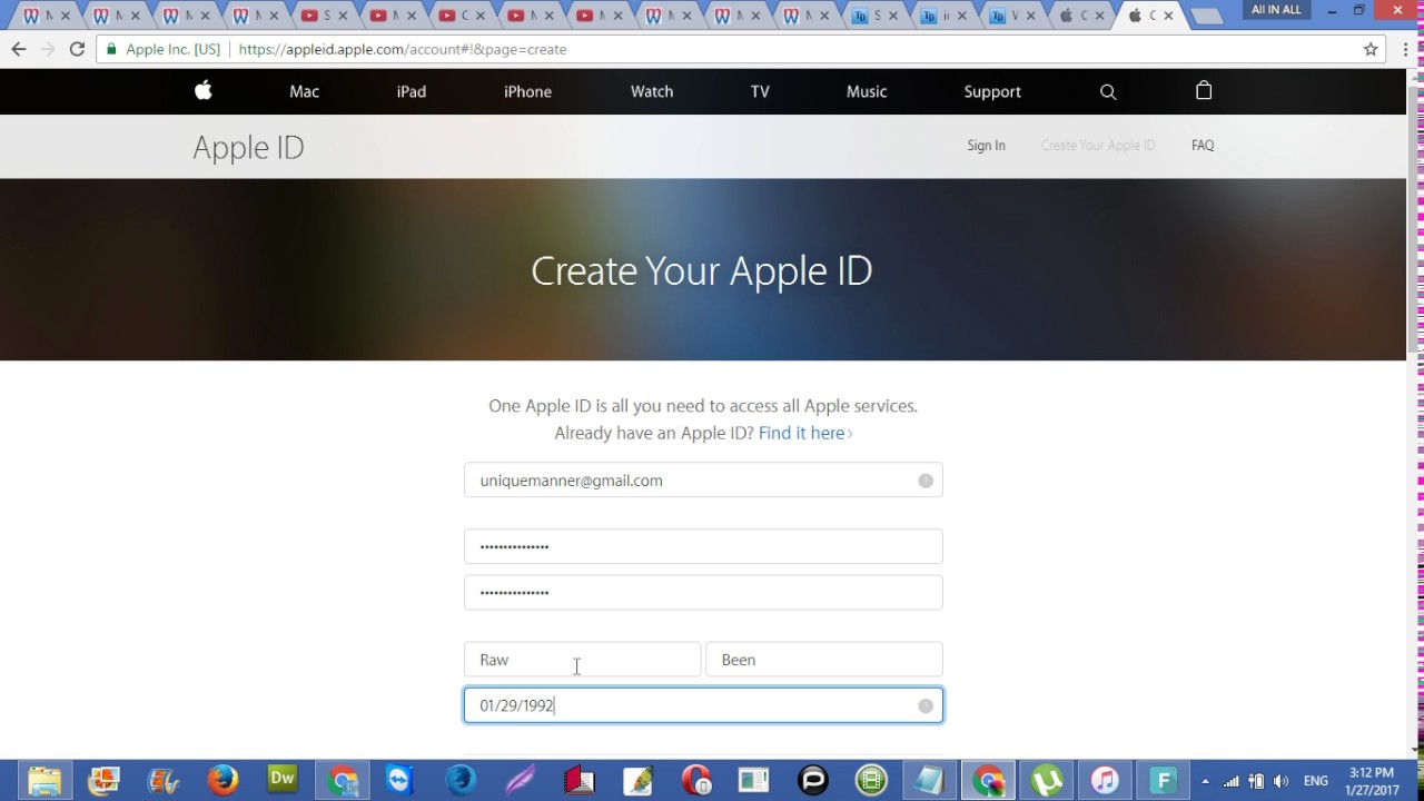 How to create APPLE ID FREE ( without credit cards) - YouTube