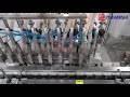 LIQUID FILLING LINE WITH PUCKS AND AUTO DE PUCKING | BOTTLE FILLING LINE | LIQUID PACKAGING LINE