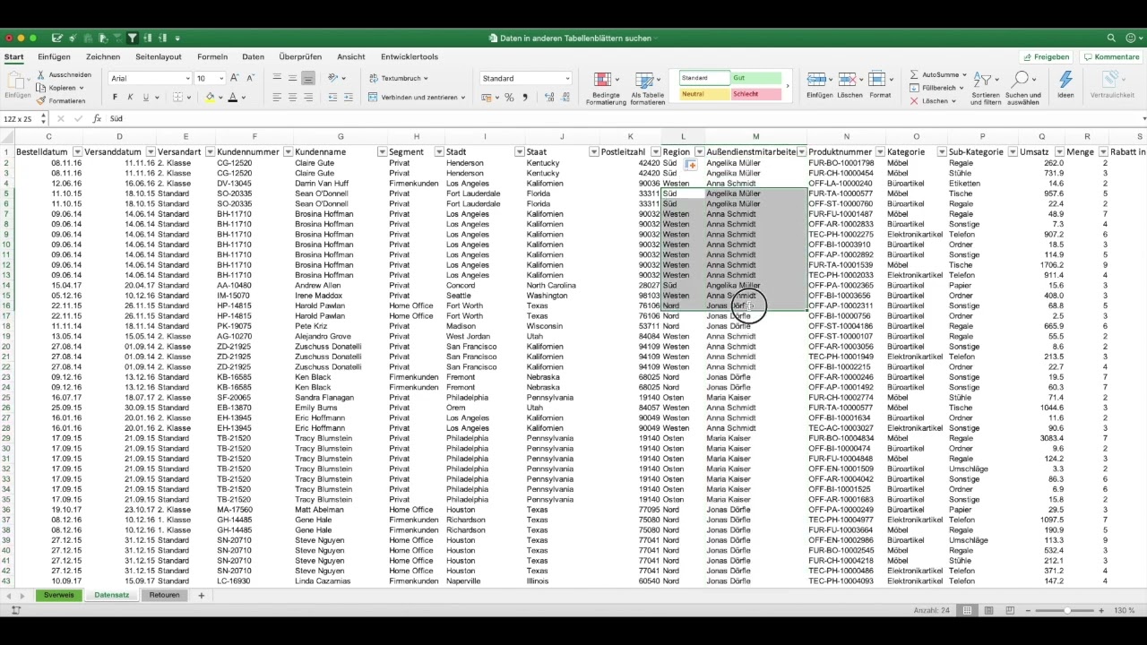 Microsoft Excel - Mit dem SVerweis Informationen aus anderen Tabellen abrufen