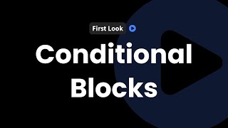 InfluenceWP First Look—Conditional Blocks
