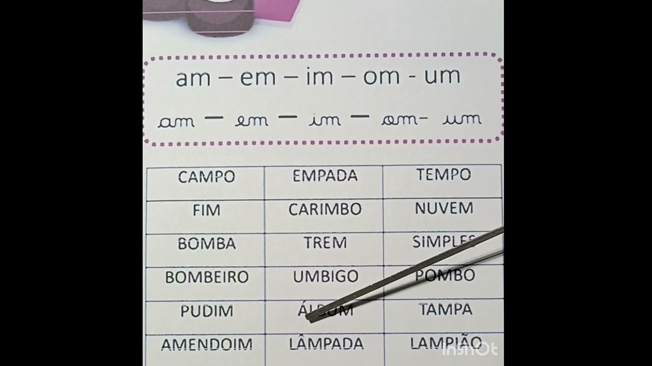 REFORÇO COM TIA IVANI!ESTUDANDO PALAVRINHAS NOVAS.