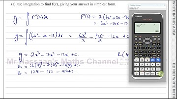 WMA11/01, (Edexcel), IAL, P1, June 2024 (R),  Q8a,b Integration, Finding Original Eqn