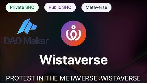 Dao Maker Launchpad | Wistaverse (WI$TA)
