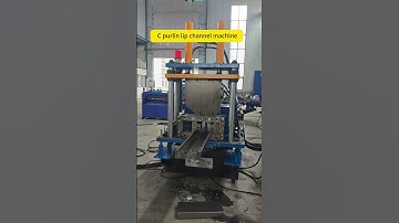 C purlin lip channel machine | Lipped Channel Purlins machine #lipchannel #purlinrollformingmachine