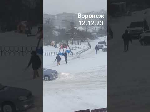 Видео: Снежный апокалипсис в Воронеже.