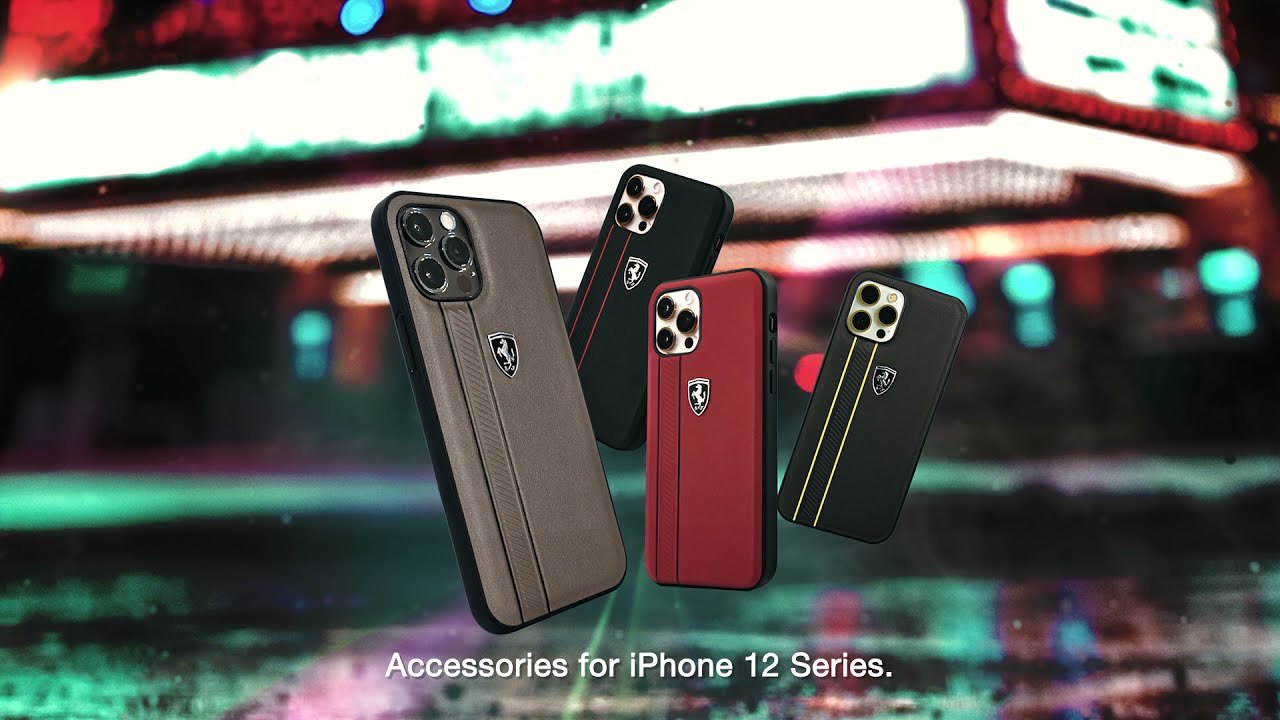 New Ferrari Case - Limited Edition for iPhone 12 - Ferrari Off Track Stripes