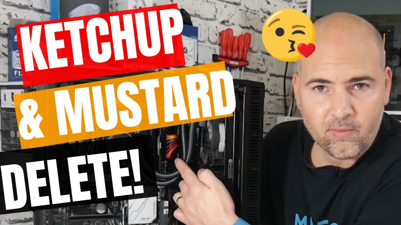 PC PSU Ketchup & Mustard Delete With Shakmods Cable Mods & A Sharpie