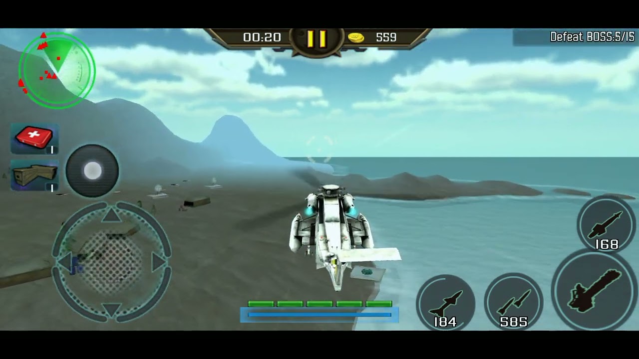 playing gunship strike game - YouTube