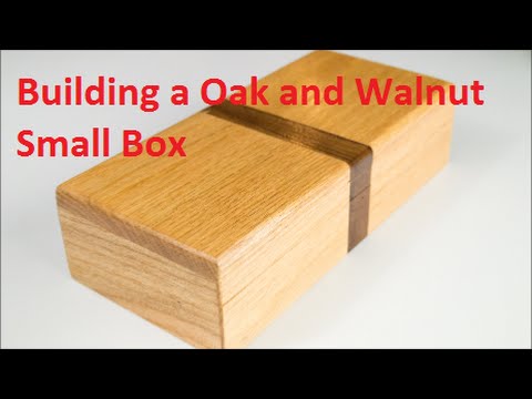 Building a Red Oak with Walnut Inlay Box - YouTube