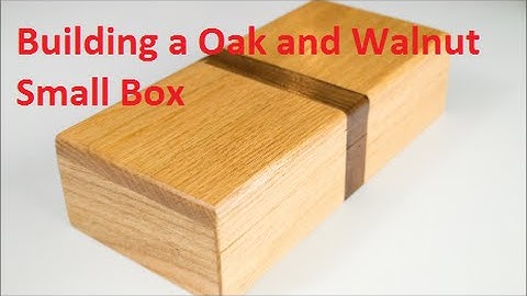 Building a Red Oak with Walnut Inlay Box