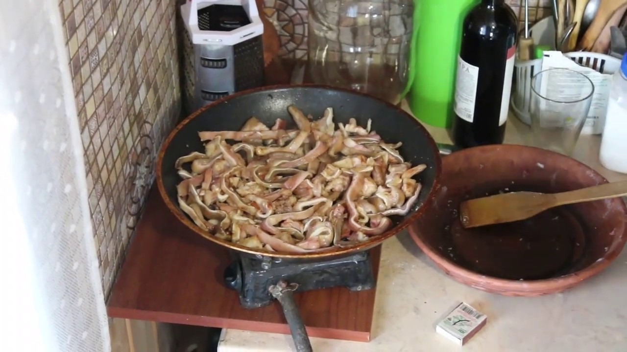 Готовим уши свиные, жареные
