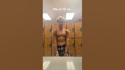 Me vs David laid at 16 #gym #fitness #viral #workout #bodybuilding