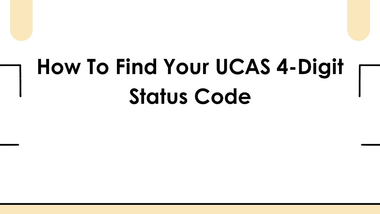 how-to-find-your-ucas-4-digit-status-code-youtube