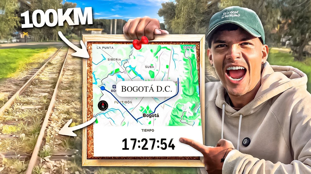 CRUZAMOS toda LA VIA FERREA DE BOGOTÁ CAMINANDO! 😥