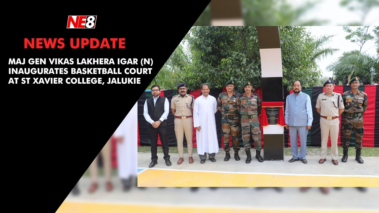 Maj Gen Vikas Lakhera IGAR (North) inaugurates Basketball Court at St