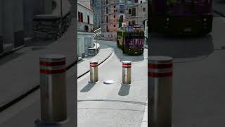 Buses vs Heavy Steel Bollards Challenge – BeamNG.drive