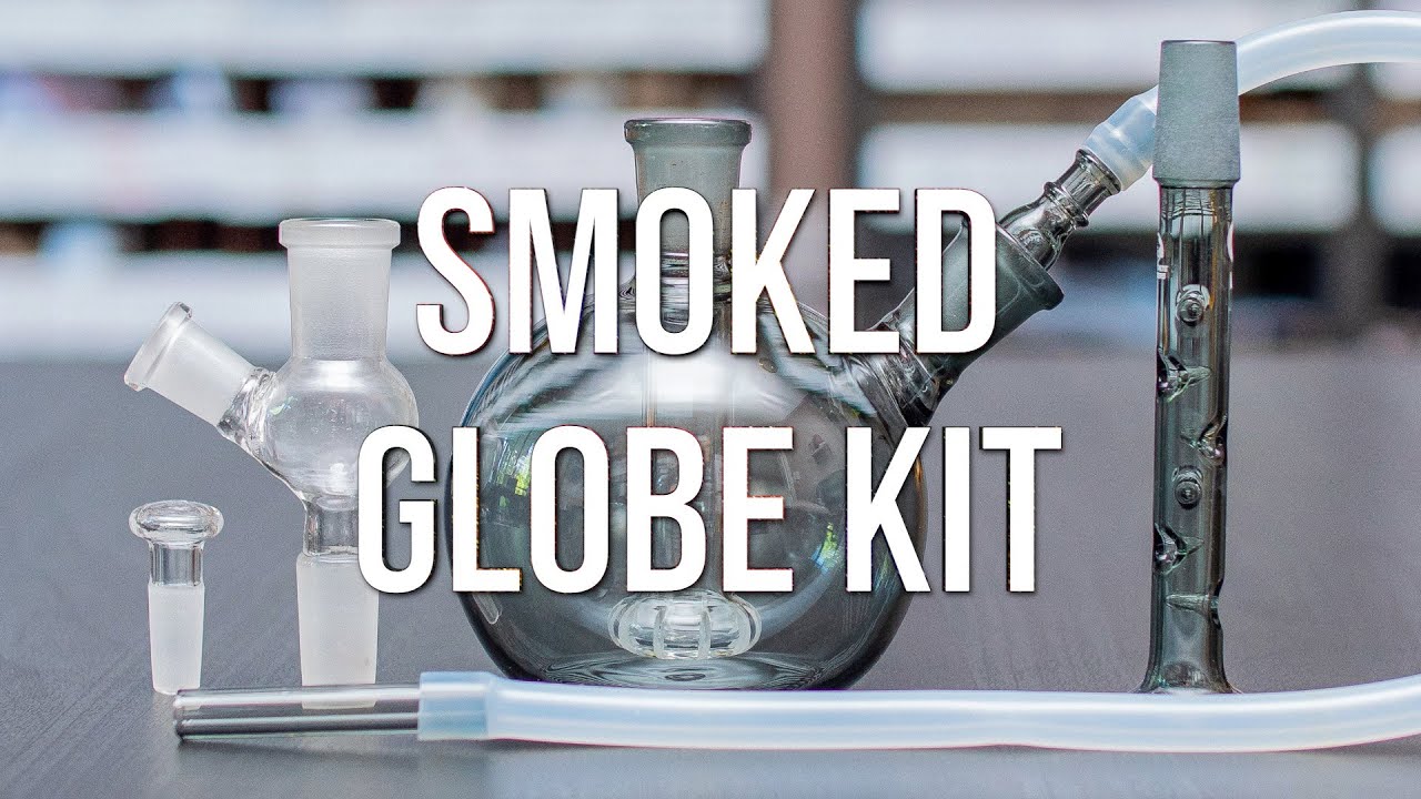 Smoked Globe 14mm Water Piece Kit w/Pass-Through Adapter - Product Demo | GWNVC's Vaporizer Reviews