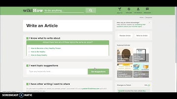 how to create a wikihow article