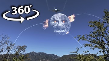 360° VR Lunar Moon shot down by Air Force