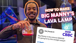 How to make a Lava Lamp at home! Learn the science with Big Manny
