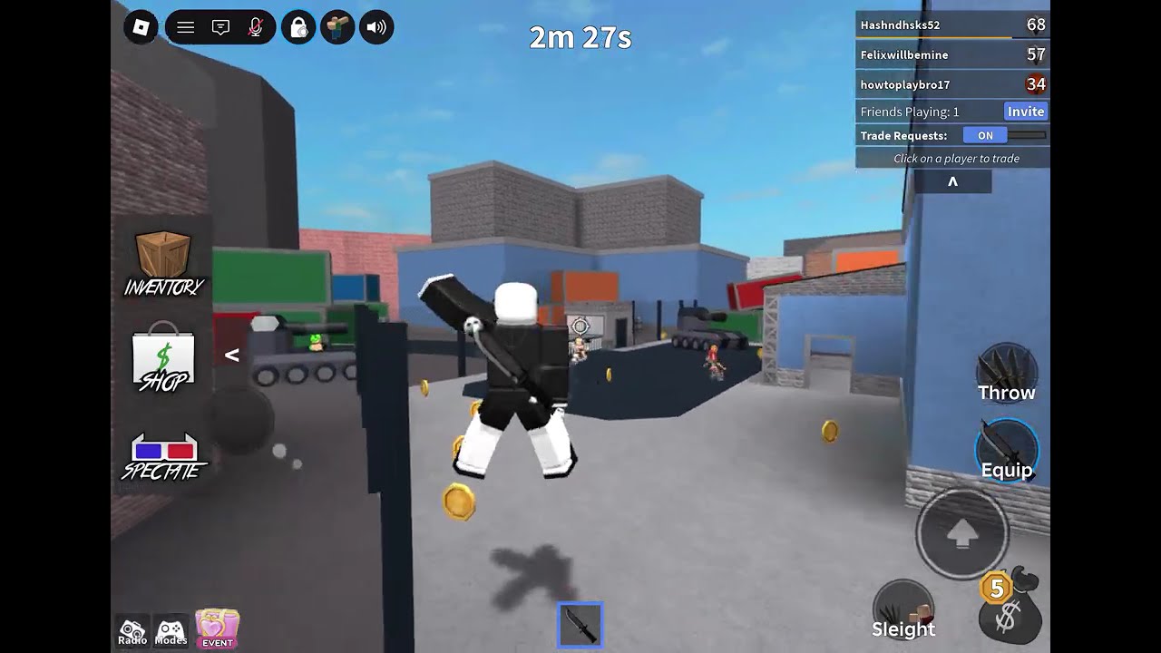 Murd Round Mm2 in a DRY Server (I Suck Lowk)