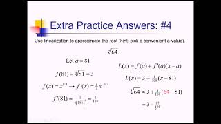 Linearization: Problem Set #3