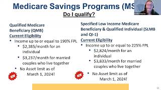 Caregiver Webinar Series, March 2024: Programs that May Assist Families with Medicare Costs