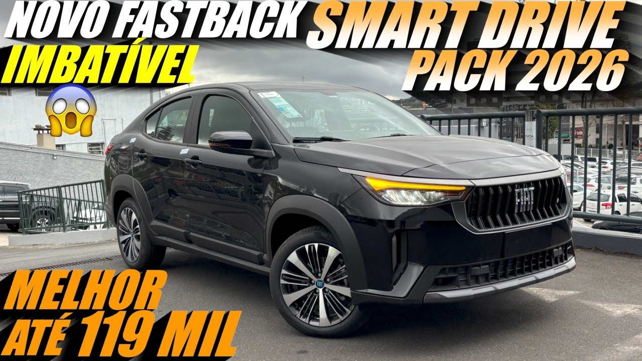 FIAT FASTBACK 2026 SMART DRIVE PACK! Nova Versão de entrada agora por 119 mil! O que muda?