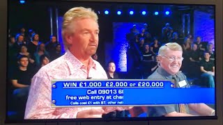 An error on Deal or No Deal UK with the competition hotline cover up