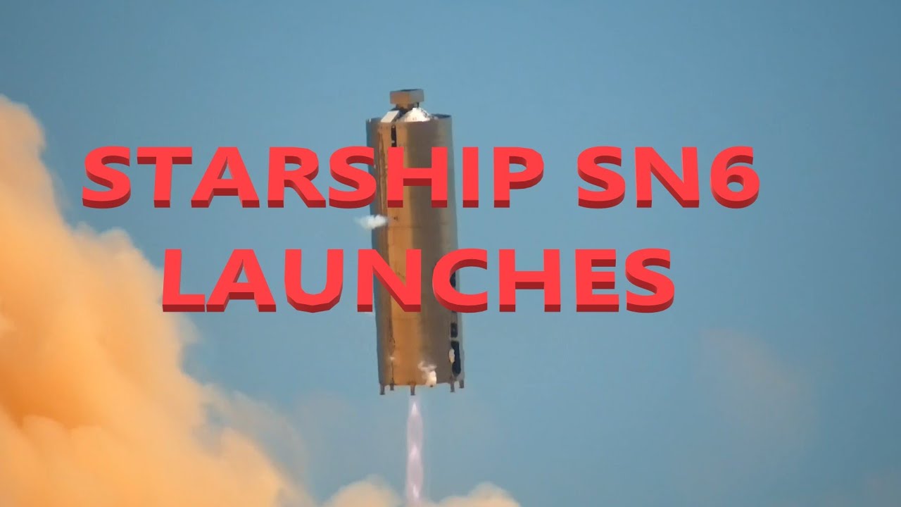 Starship SN6 150M Successful Hop!