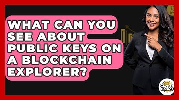 What Can You See About Public Keys On A Blockchain Explorer? - CryptoBasics360.com