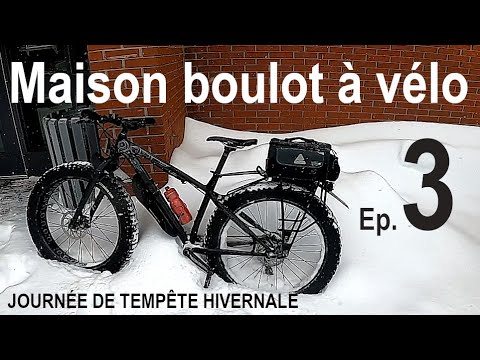 Maison boulot à vélo - Ep3 - Journée de tempête hivernale