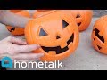 Halloween Pumpkin Topiary - Turn $1 Walmart pumpkins into this fall porch idea! | Hometalk