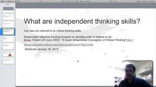 independent thinking skills