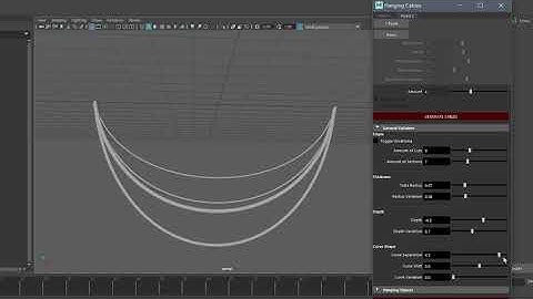 Cable Generator - Python Script in Maya
