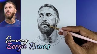 Drawing Sergio Ramos from PSG club