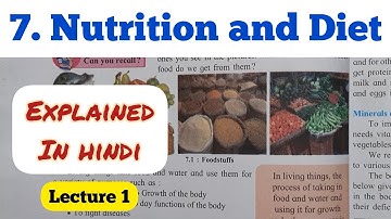 6th Std - Science - Chapter 7 Nutrition and diet explained in hindi - Lecture 1- Maharashtra board