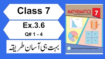 Class 7 Maths Ex.3.6 Q.No.1-4 PCTB Chapter 3 | 7th Class Math New Book 2023 Exercise 3.6