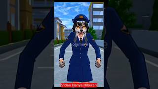 Police Is a Monster Bhoot Zombie Wolf #sakuraschoolsimulator #shorts #sojamere