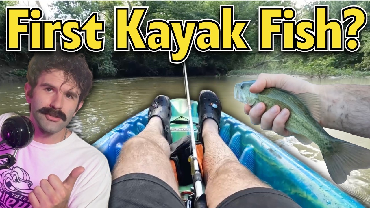 FIRST TIME Kayak Fishing..
