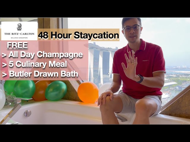 Our The Ritz-Carlton Millenia Singapore 48 Hour Staycation at Club Deluxe Marina Room | $550++/NIGHT