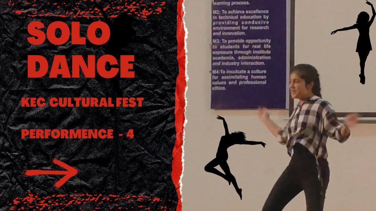 KEC CULTURAL FEST | PERFORMANCE- 4 | SOLO DANCE - YouTube