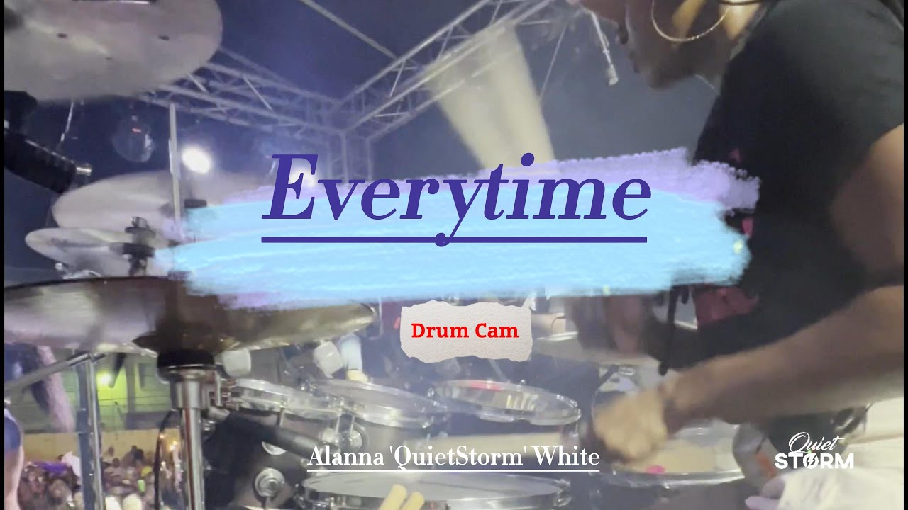 Everytime - Nadia Batson live (Drum Cam).Alanna 'Quiet Storm' White on drums. Everytime - Nadia Batson live (Drum Cam).Alanna 'Quiet Storm' White on drums.