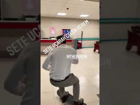 كرم بورسين يتزلج على الزلاجه في كواليس مسلسل انت أطرق بابي