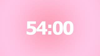 54 Minute Timer 🌸 No Music | 54 Minute Aesthetic Countdown Timer | 54 Minute With Alarm