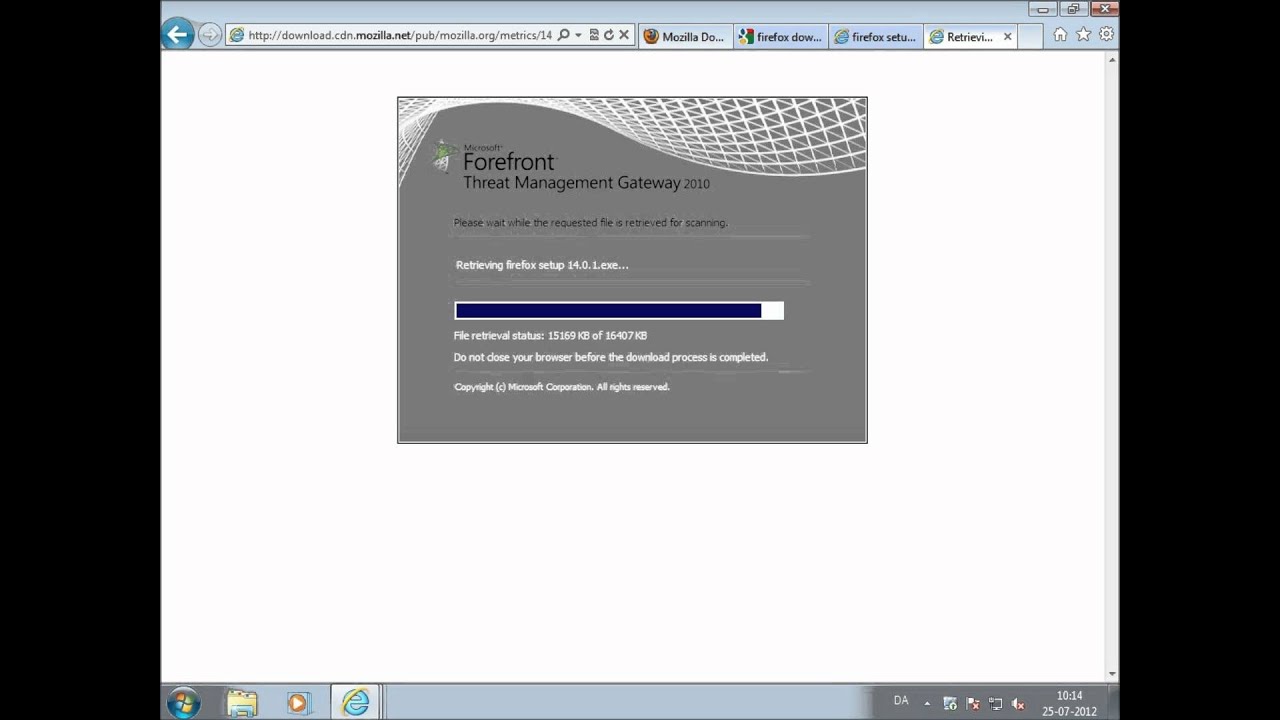Microsoft Forefront TMG 2010 TMG Malware Scanning YouTube